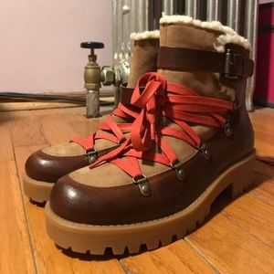 NINE WEST shearling snow boots 7 1/2
